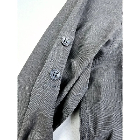 Calvin Klein Slim Fit Size Large Men's Charcoal Gray Elbow Buttons L/S Shirt NWT - Picture 8 of 13